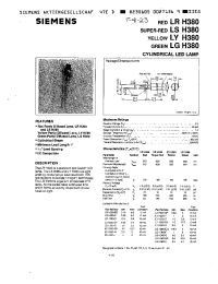 Datasheet LYH380-EH manufacturer Siemens